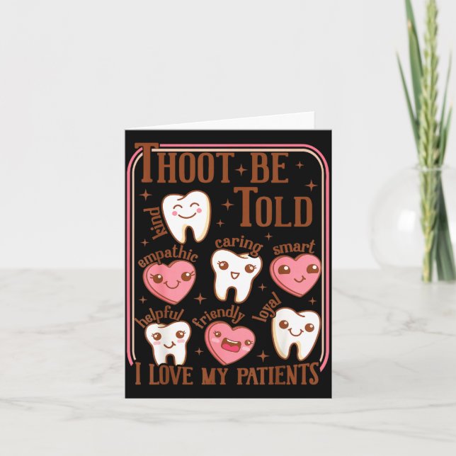 Dental Hygienist Valentine's Day Dentist Squad Too Kort (Framsida)