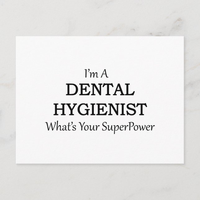 DENTAL HYGIENIST VYKORT (Framsida)