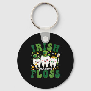 Dental irish skulle använda tandtråd tandläkare st nyckelring