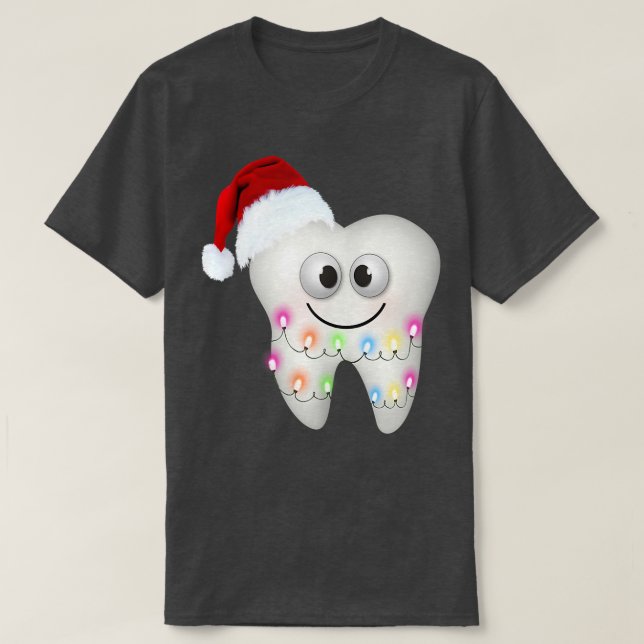 Dental jultomte - funny tandhygienist t shirt (Design framsida)