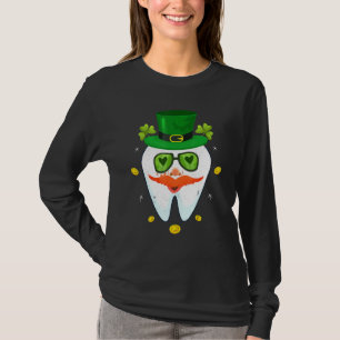 Dental Leprechaun Tooth Shamrock St patricks day D T Shirt