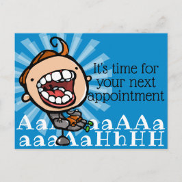 Dental Möte Reminder Anpassade Promo Vykort