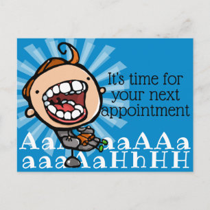 Dental Möte Reminder Anpassade Promo Vykort