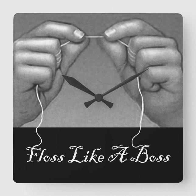 Dental Office Fyrkantig Klocka (Framsida)