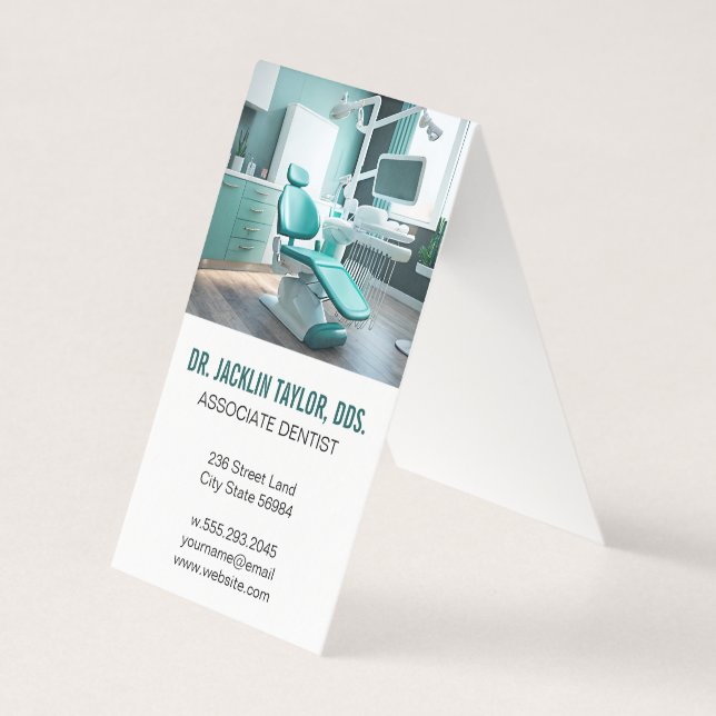 Dental Office-ordförande | Hälsovård Kort (Framsida)