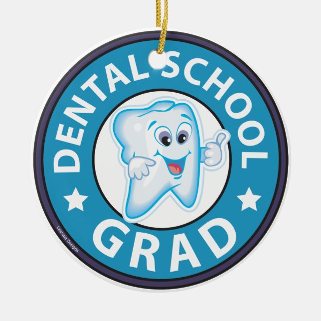Dental School Studenten Julgransprydnad Keramik (Framsidan)