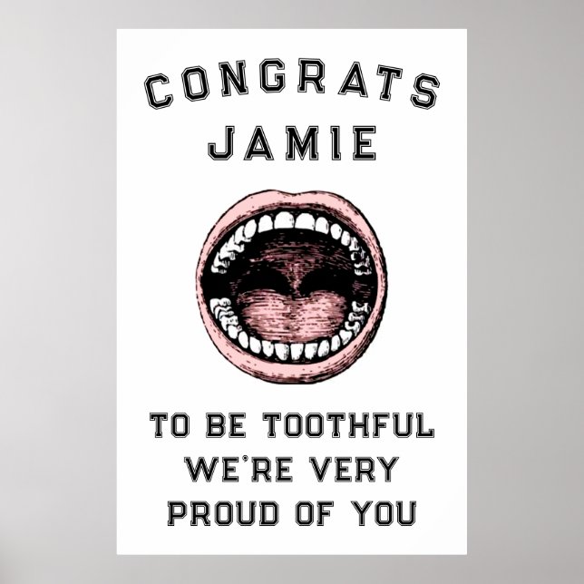 Dental School Studenten Poster (Framsidan)