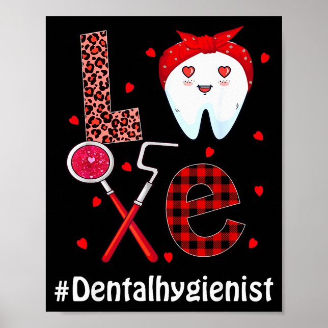 Dental Squad Dentist Happy Valentines Day Dental I Poster (Framsidan)