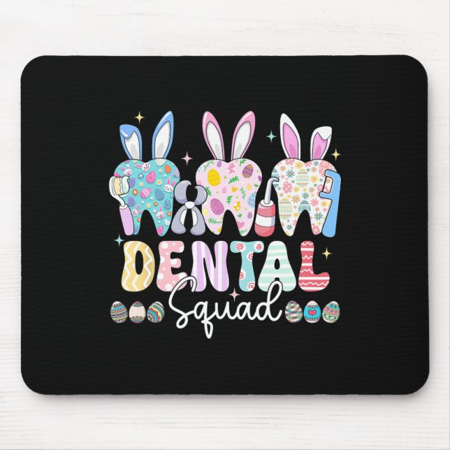 Dental Squad Påsk Day Funny Teeth Dental Istant Musmatta (Framsidan)