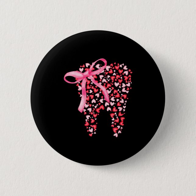 Dental Squad Valentines Cute Heart Teeth Dental Hy Knapp (Framsida)