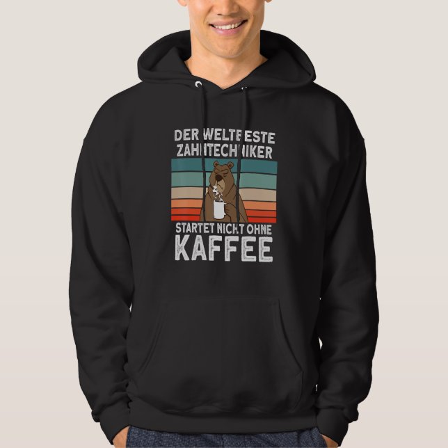 Dental Technician Coffee College Professional Dent Hoodie (Framsida)