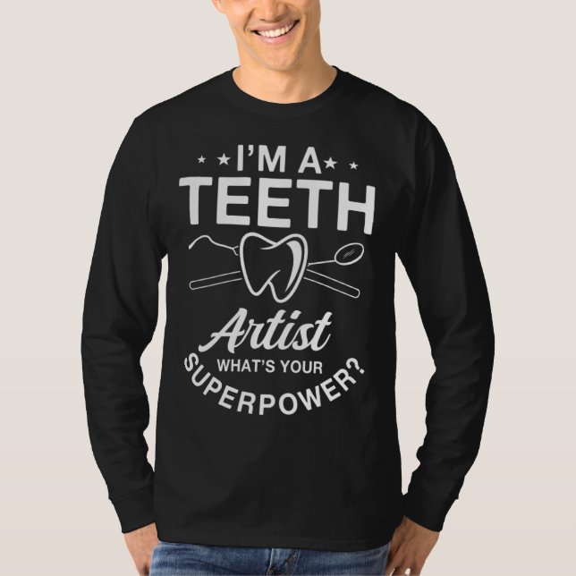 Dental Technician Saying Dental Technologist T Shirt (Framsida)