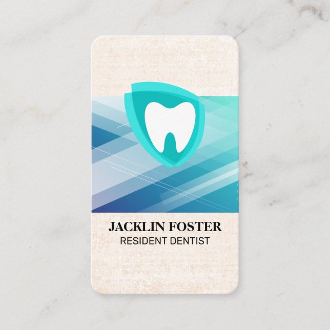 Dental | Tooth Icon Visitkort (Framsida)