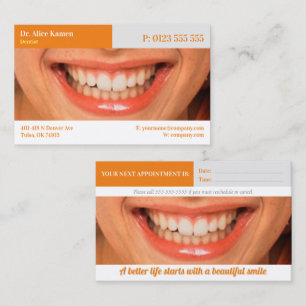 Dental Vackert leende Visitkort