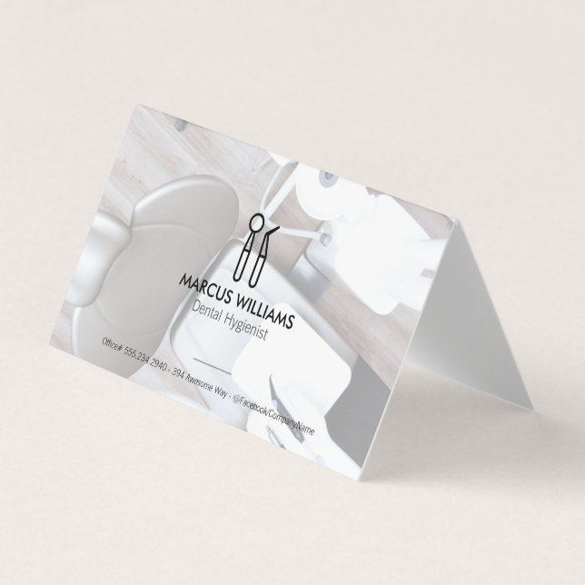 Dental Verktyg | Dentistkontor Visitkort (Framsida)