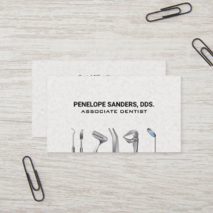Dental Verktyg Logotyp Variation Visitkort