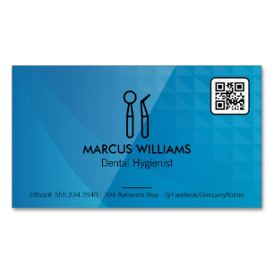 Dental Verktyg QR-kod Magnetiska Visitkort