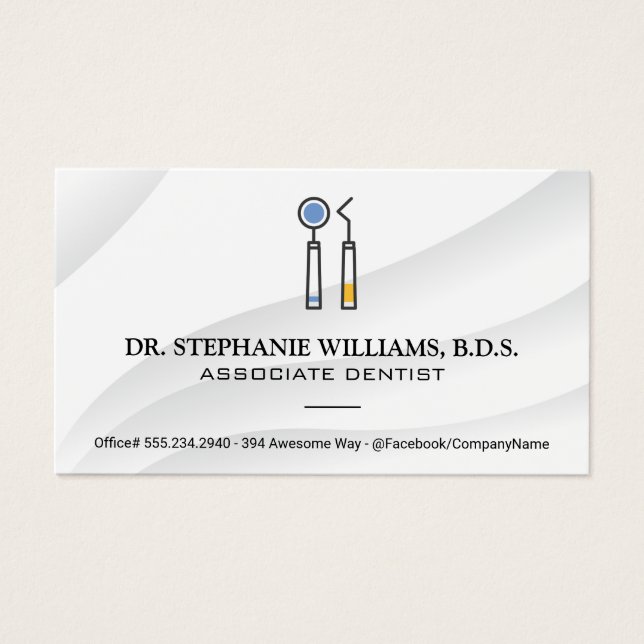 Dental Verktyg | TANDVÅRD Visitkort (Framsidan)