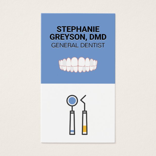 Dental Verktyg | Tionde ikonen Visitkort (Framsidan)