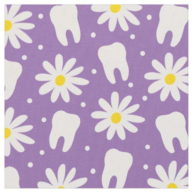 Dentala daisy tyg (Närbild)