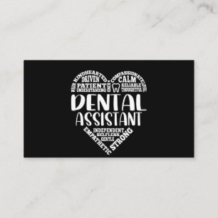 Dentalassistent Heart Dentist Funny Tandvård Lov Visitkort