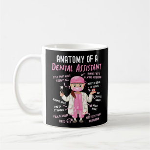 Dentalassistent tandanatomi hos en tandläkare kaffemugg