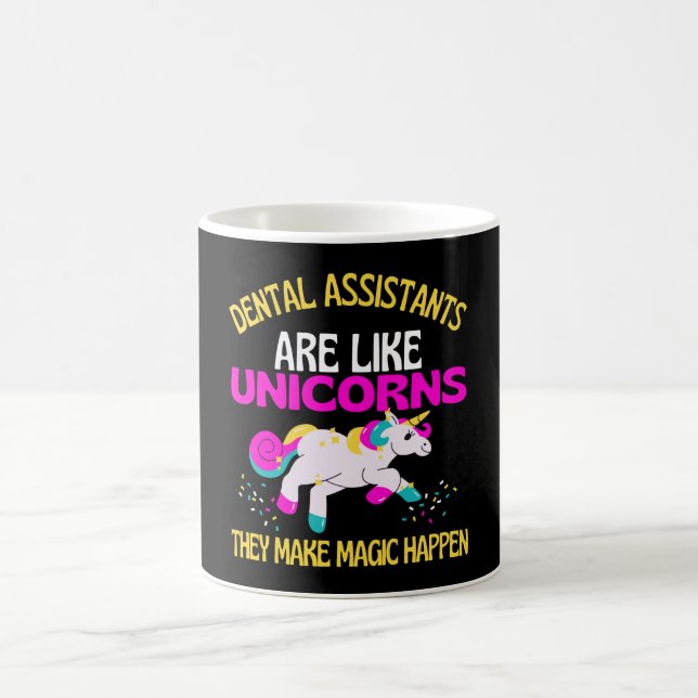 Dentalassistent Unicorn, Magic Unicorn-dentist Kaffemugg (Center)
