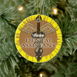 Dentalassistenten Caduceus ornament