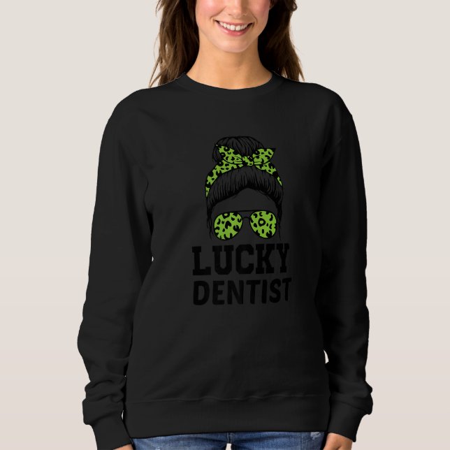 Dentalassistenten Dentist St patrick's day Funny T Shirt (Framsida)
