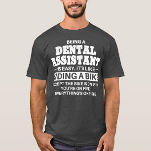 Dentalassistenten Riding A Bike T Shirt