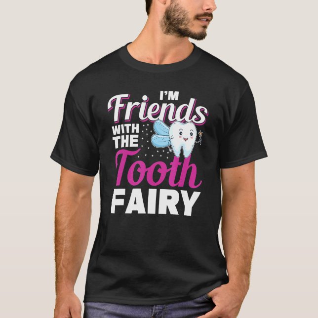 Dentalassistentvänner med tandköttet den t shirt (Framsida)