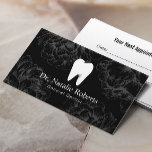 Dentalhandssvarets Vintage för tandLogotyp, svart  Tidsbeställning Kort<br><div class="desc">Tandvårdsappkort för Vintage av tandtråd,  svart Blommigt Logotyp</div>