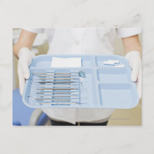 Dentalhygieniskt hållfack för tandvård vykort