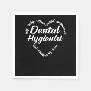 Dentalhygienist Dental Hygienist Heart Ord Cloud Pappersservett