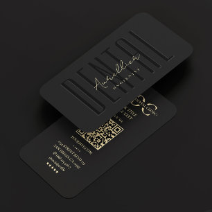 Dentalhygienist Dentist Orthodontist Modern Black Visitkort