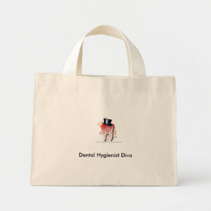 Dentalhygienist Diva Tote Mini Tygkasse