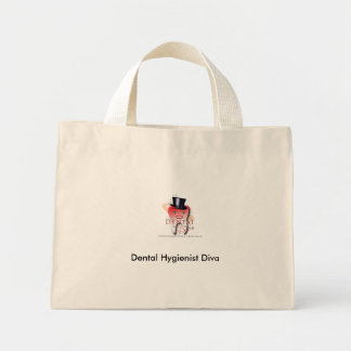 Dentalhygienist Diva Tote Mini Tygkasse