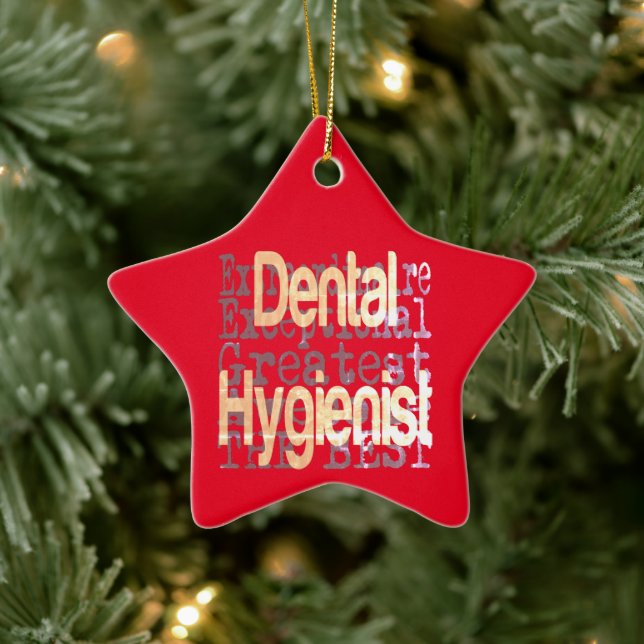 Dentalhygienist Extraordinaire Ceramic Ornament (Träd)