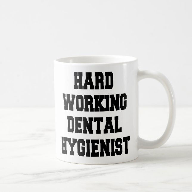Dentalhygienist med hård funktion kaffemugg (Höger)