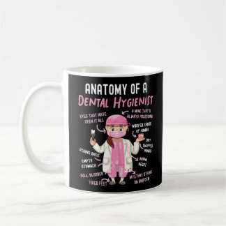 Dentalhygienist, tandanatomi, dentalt kaffemugg