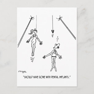 Dentalimplantat, Tecknad 9468 Vykort