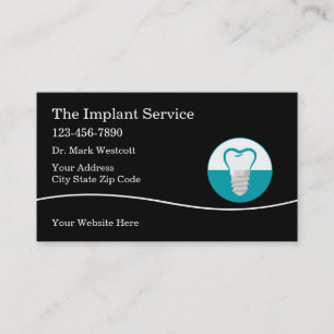 Dentalimplantat visitkort