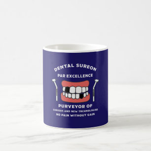 Dentalkirurgi - tandläkarklinik - nukleär tandtand kaffemugg