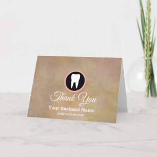 Dentalkontoret Ro Guld Tha i Modern Elegant Tack Kort