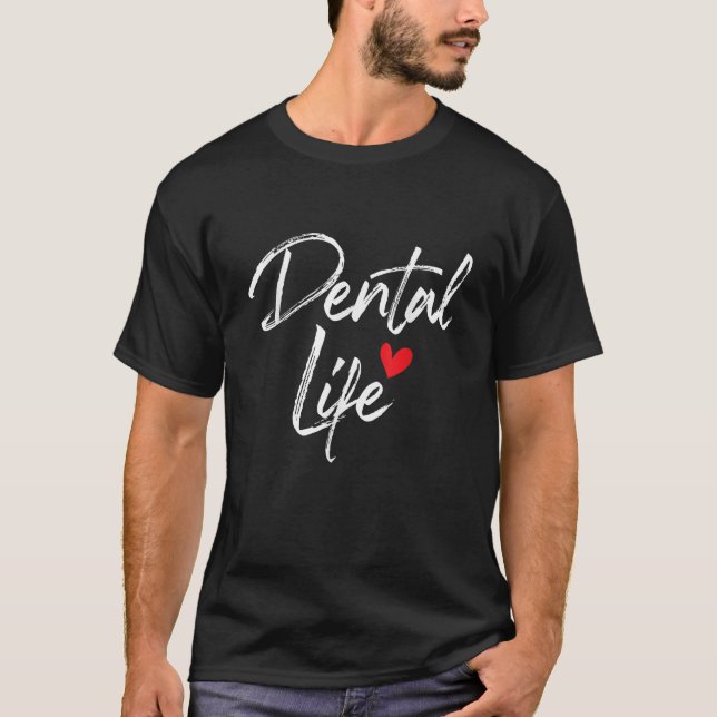Dentallivets tandläkare Tandvård DDS T Shirt (Framsida)
