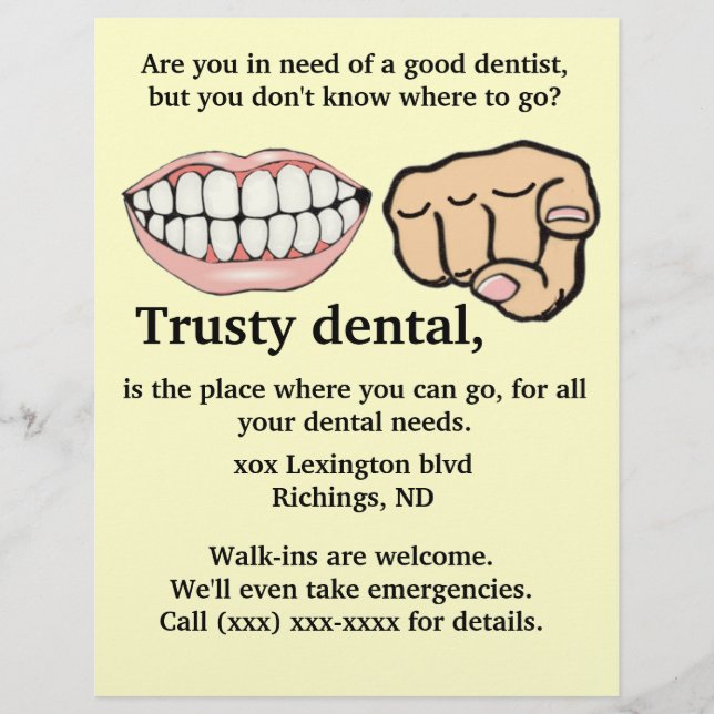 Dentalreklam Flyer (Framsidan)