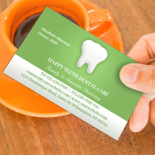 Dentalt Affärskort med Möte Tidsbeställning Kort