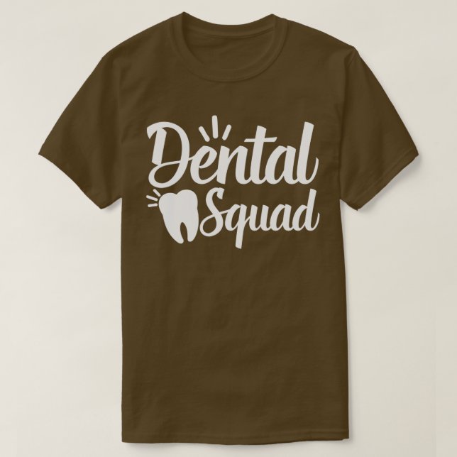 Dentalt fyrkantsstöd t shirt (Design framsida)