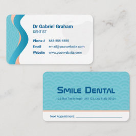 Dentalt kliniskt | Nomineringskort för tandläkartj Visitkort