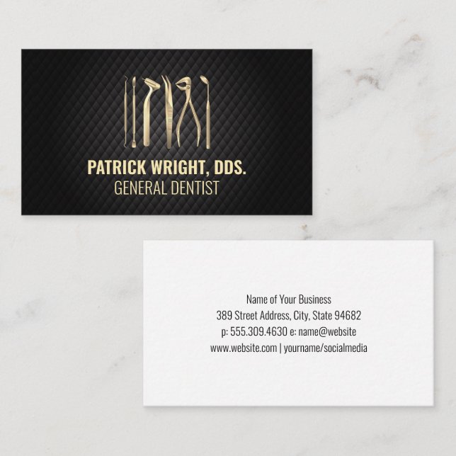 Dentalt Städning Verktyg Tidsbeställning Kort (Fram/baksida)